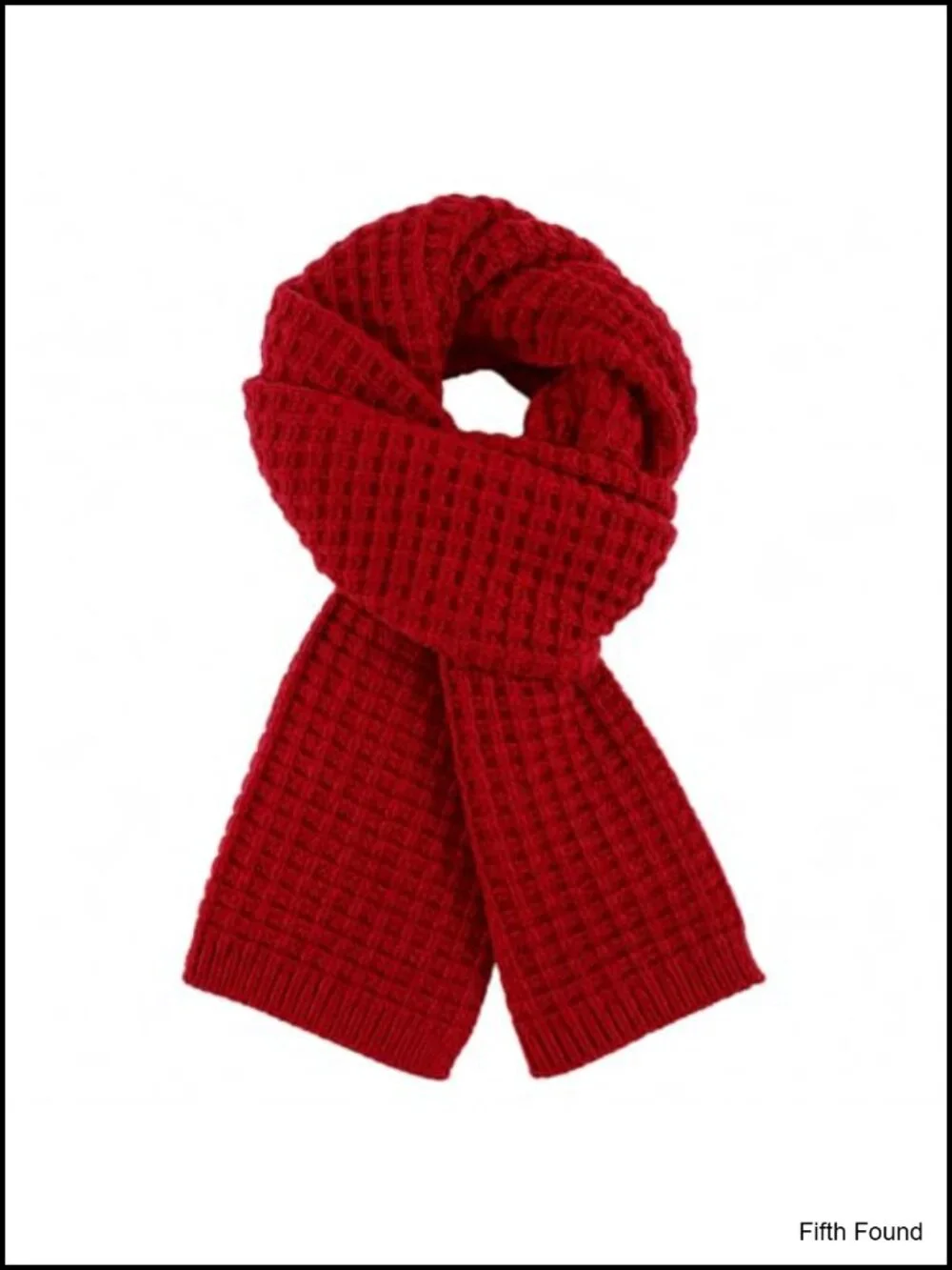 Waffle Knit Winter Scarf Cozy 63x9.4 inch Cold Weather Wrap for Men Women
